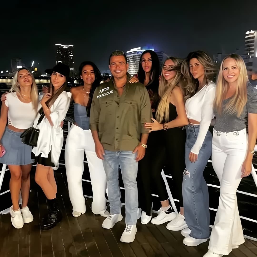 Amr Diab enjoying a private yacht experience