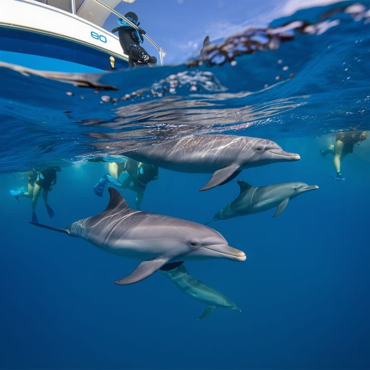The Sharm El Sheikh coastline and setting in Egypt