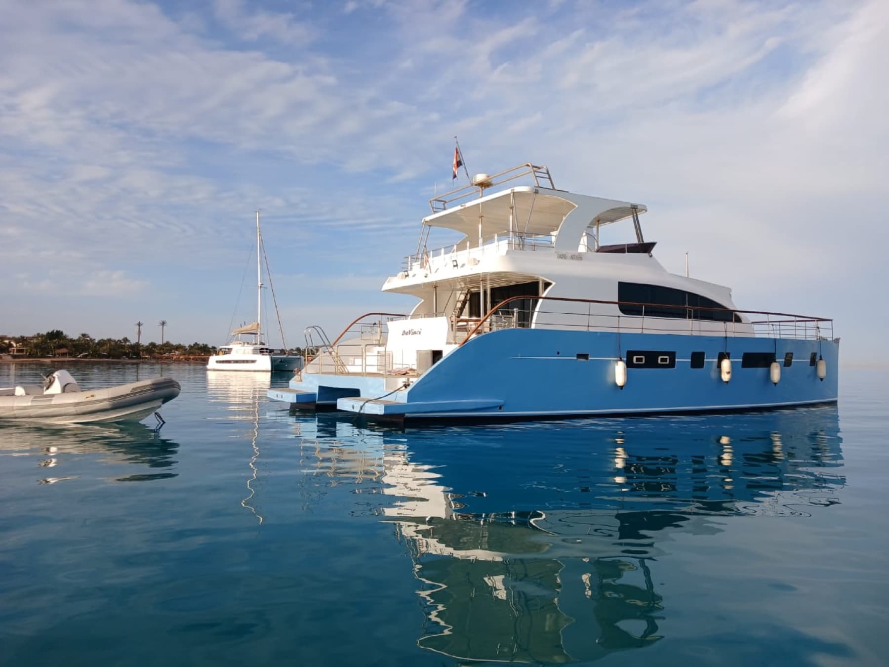 Guests enjoying a private yacht experience from Gouna