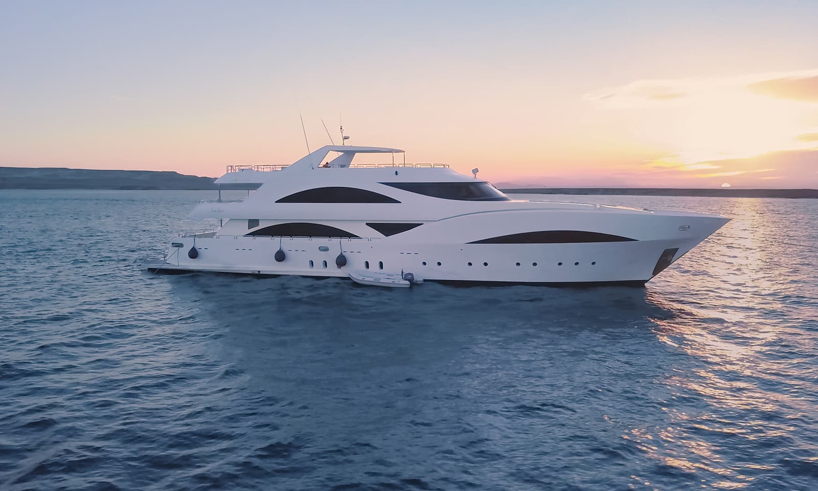 Luxury yacht cruising Egypt's Red Sea coastline