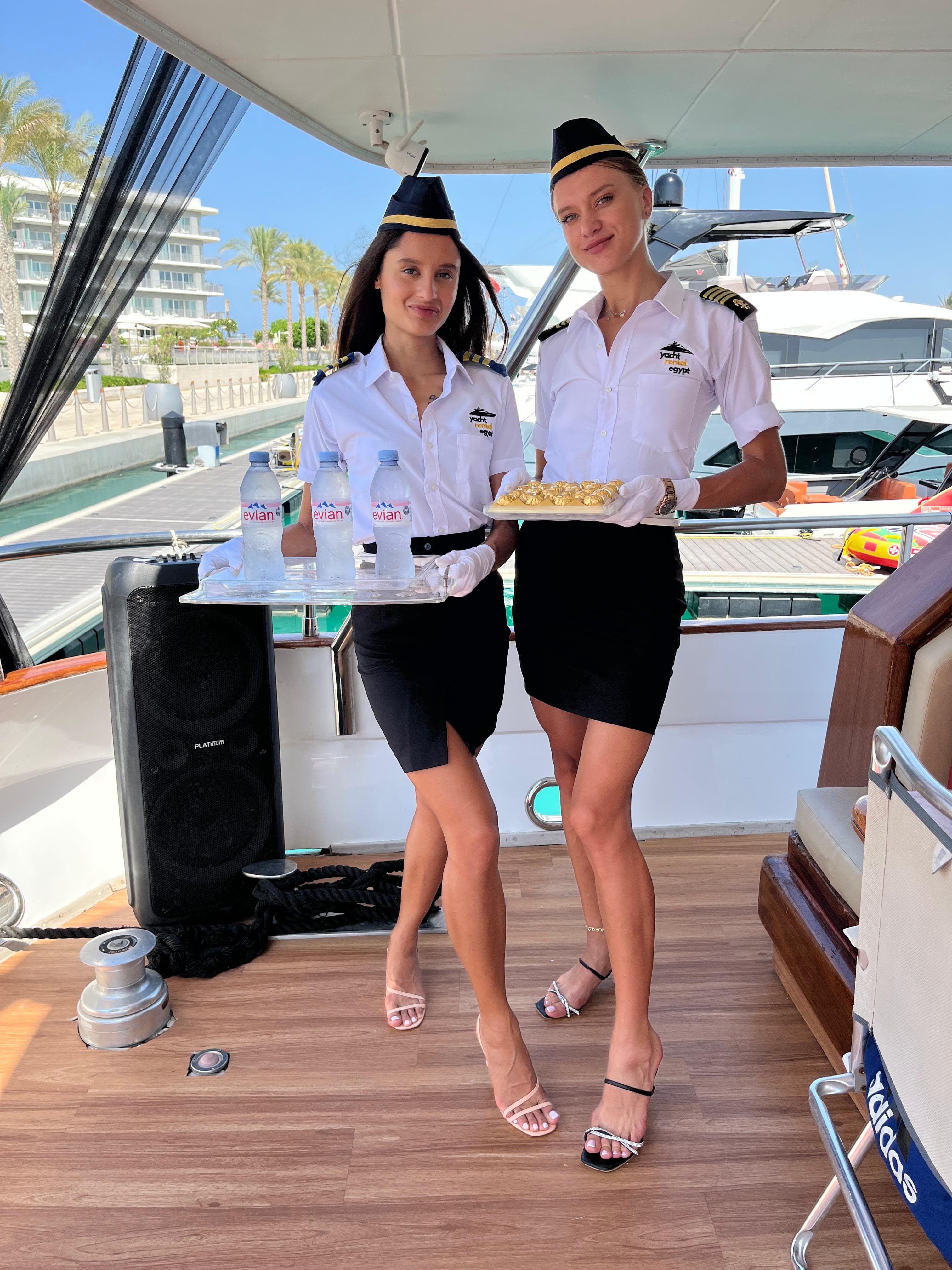 Professional yacht hospitality team in Egypt